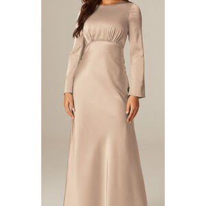 Elegant Cream Maxi Dress